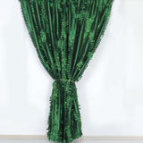 8ftx8ft Green 3D Leaf Petal Taffeta Fabric Event Curtain Drapery