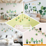 Hanging Terrarium Plants Bulbs Wall Decals, House Garden Peel and Stick Stickers