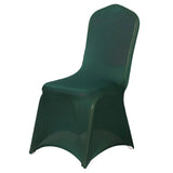 10 Pack Hunter Emerald Green Spandex Fitted Banquet Chair Covers