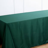 90x132 Hunter Emerald Green Polyester Rectangular Tablecloth