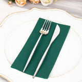 20 Pack | Hunter Emerald Green Soft Linen-Feel Airlaid Paper Dinner Napkins