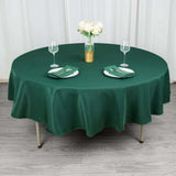 90" Hunter Emerald Green Premium Polyester Round Tablecloth - 220GSM