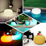 22inch LED Air Candy Light Up Inflatable Waterproof Ottoman Furniture