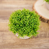 2 Plant Set | 5inch Mini Potted Artificial Boxwood Topiary Faux Planter Collection