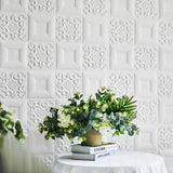 52 Sq Ft White 3D Foam French Country Wall Panels Self Adhesive Ceiling Tiles