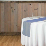 Table Runner Organza - Navy Blue