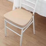 2inch Thick Nude Chiavari Chair Pad, Memory Foam Seat Cushion With Ties