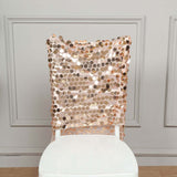 Blush / Rose Gold Big Payette Sequin Chiavari Chair Slipcover