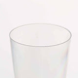 6 Pack | 5oz Clear / Gold Plastic Champagne Flutes, Disposable Glasses With Detachable Base