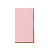 0 Pack Pink Soft 2 Ply Dinner Paper Napkins with Gold Foil Edge#whtbkgd