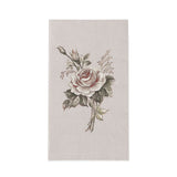 20 Pack Vintage Pink Ivory Rose Print Disposable Napkins, Soft 2-Ply Elegant Garden#whtbkgd