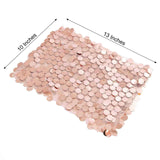 5 Pack | Big Payette Sequin Round Chair Sashes - Blush | Rose Gold