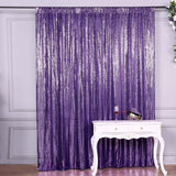 8ftx8ft Purple Sequin Event Background Drape, Photo Backdrop Curtain Panel