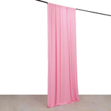 Pink 4-Way Stretch Spandex Photography Backdrop Curtain with Rod Pockets, Drapery Panel