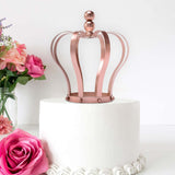 9inch Blush/Rose Gold Metal Royal Crown Cake Topper, Wedding Cake Decor