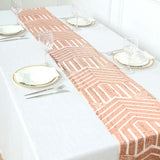 12x108inch Blush Rose Gold Diamond Glitz Sequin Table Runner