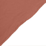 7.5ft Terracotta (Rust) Round Spandex Fit Party Backdrop Stand Cover