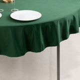 70" Hunter Emerald Green Premium Scuba Wrinkle Free Round Tablecloth, Scuba Polyester Tablecloth