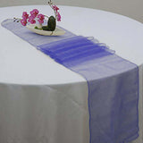 Table Runner Organza - Royal Blue