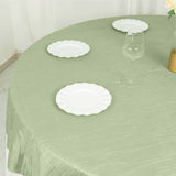 108" Sage Green Polyester Round Tablecloth