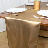 12inch x 108inch Taupe Seamless Satin Table Runner