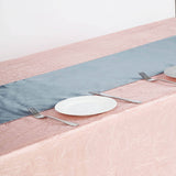 12"x108" Dusty Blue Satin Table Runner