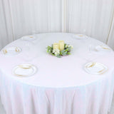 120Inch Iridescent Blue Sequin Round Tablecloth Premium Collection