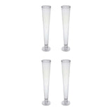 4 Pack | 28" Clear Heavy Duty Trumpet Glass Vase#whtbkgd