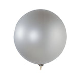 5 Pack Large Silver Biodegradable Balloons, 36" Thickened Extra Strong Eco-friendly Latex#whtbkgd