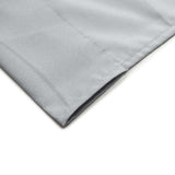 2 Pack Silver Polyester Event Curtain Drapes, 10ftx8ft Backdrop Event Panels With Rod Pockets