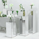 Silver Mirror Box, Pedestal Risers, Acrylic Box