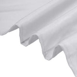 Silver Polyester Square Tablecloth 90x90 Inch