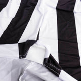 32inch Black / White Striped Spandex Fitted Cocktail Table Cover