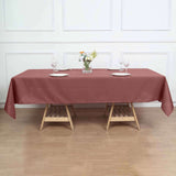 60x102inch Cinnamon Rose Polyester Rectangular Tablecloth