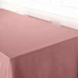 60"x102" Dusty Rose Polyester Rectangular Tablecloth