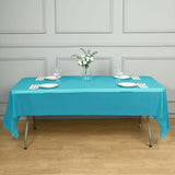 5 Pack Turquoise Rectangle Plastic Table Covers