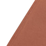 Set of 4 Matte Terracotta (Rust) Spandex Half Moon Chiara Backdrop Stand Covers