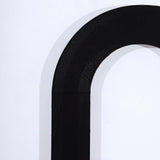 8ft Black Spandex Fitted Open Arch Wedding Arch Cover, Double-Sided U-Shaped Backdrop Slipcover