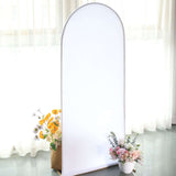 5ft Matte White Spandex Fitted Chiara Backdrop Stand Cover For Round Top Wedding Arch