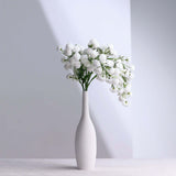 2 Bushes | 33inches White Artificial Silk Chrysanthemum Mum Flower Bouquets