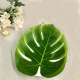 12 Leaves | Green Artificial Decorative Tropical Monstera Palm Leaves