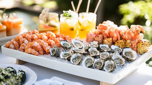 summer wedding- sea food
