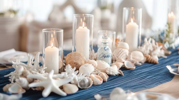 summer wedding table- nautical