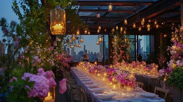 summer wedding table decor