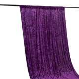 5ftx12ft Purple Premium Smooth Velvet Event Curtain Drapes, Privacy Backdrop Event Panel