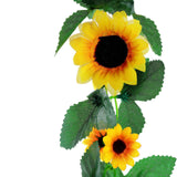 6.5ft | Artificial Silk Sunflower Table Garland, Flower Vine Chain