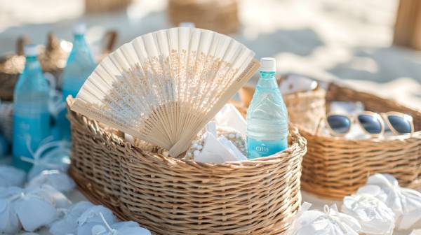 sunset beach wedding- basket