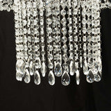 25inch Acrylic Crystal Chandelier Wedding Cake Stand, Hanging Style Drape Cake Swing