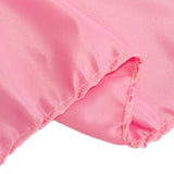 72x72inch Pink Lamour Satin Table Overlay, Square Tablecloth Topper