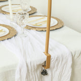 4ftx6ft Gold Metal Over-The-Table Rod Stand with Clamps, Round Top Balloon Arch Flower Stand